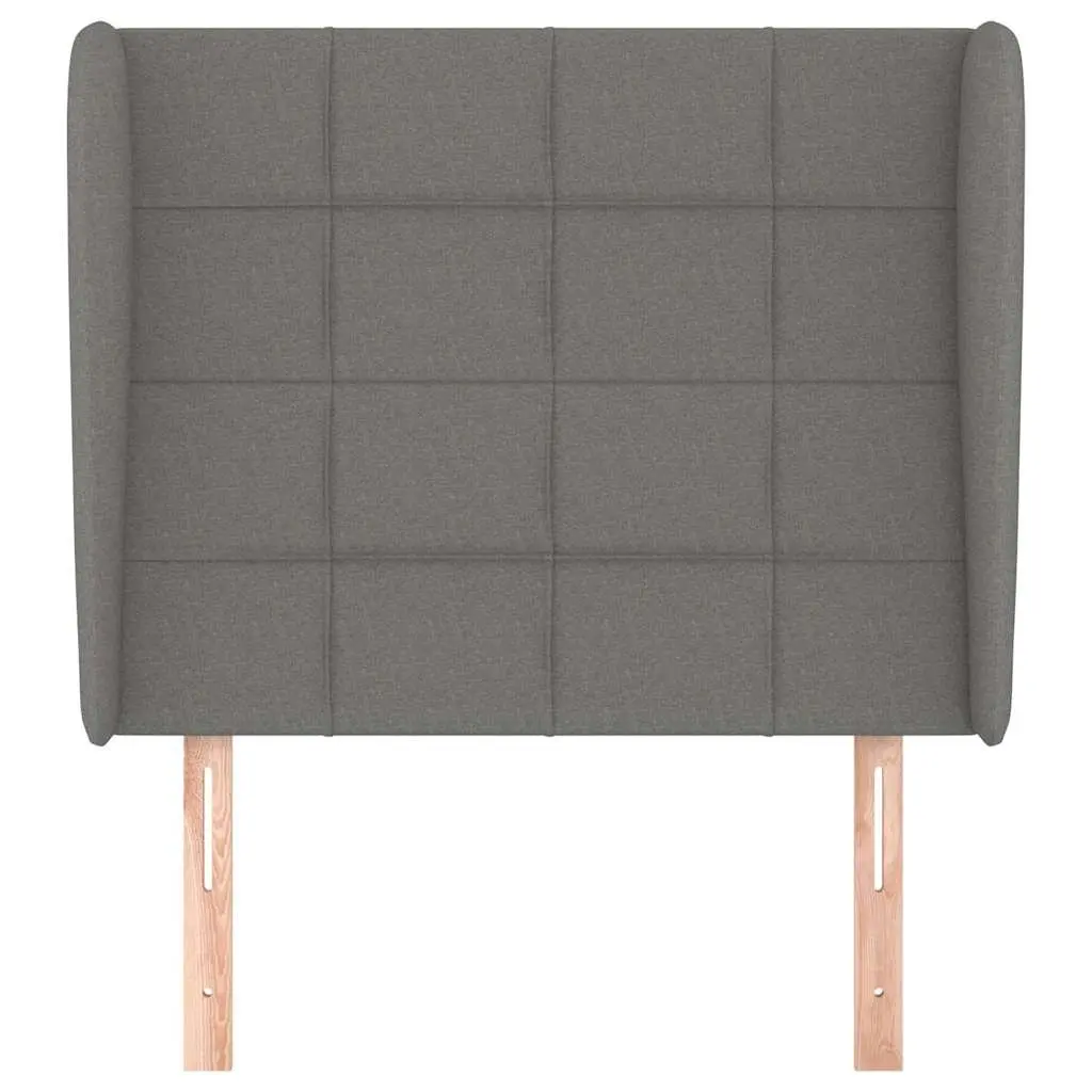 Grey Fabric Headboard with Ears 83cm Adjustable Height