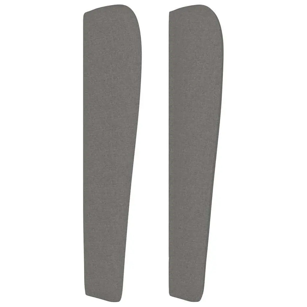 Grey Fabric Headboard with Ears 83cm Adjustable Height