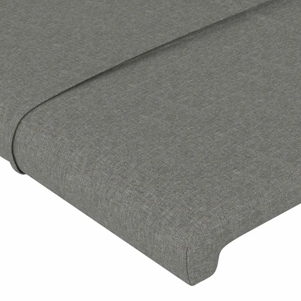 Grey Fabric Headboard with Ears 83cm Adjustable Height