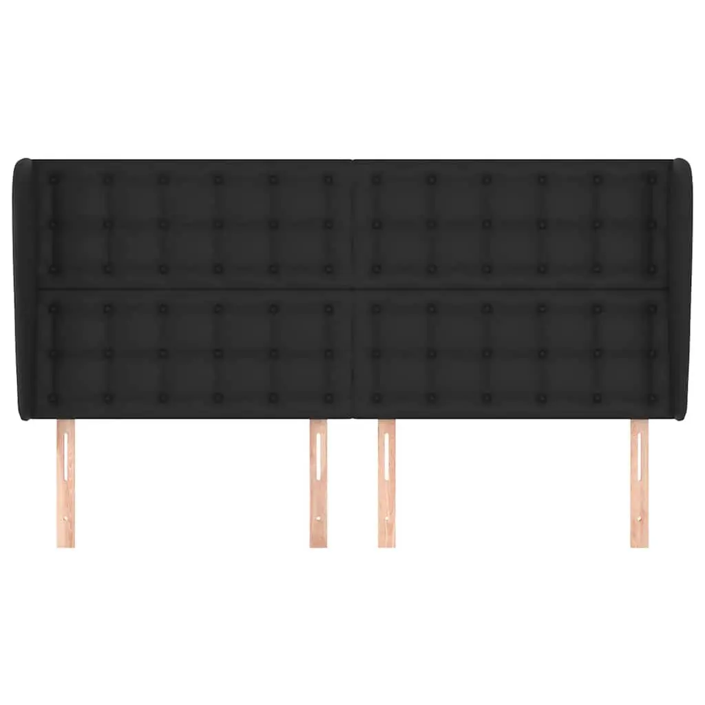 Headboard Faux Leather 163cm Black