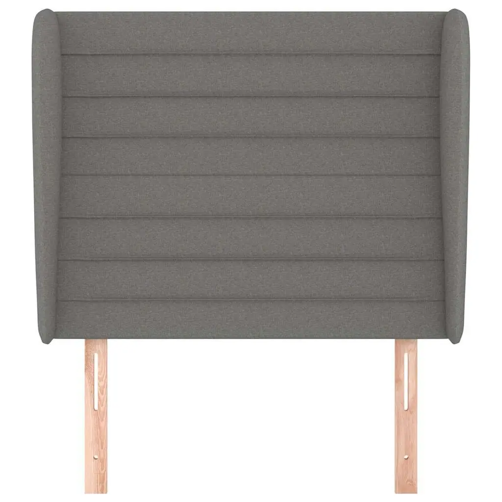 Grey Fabric Headboard with Ears 83cm
