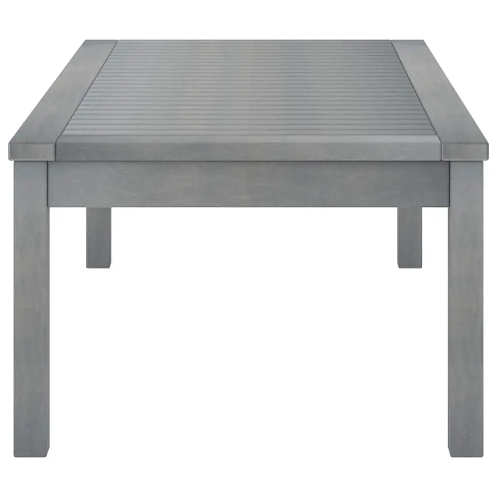 Garden Lounge Set Solid Acacia Wood 4 Piece Outdoor Furniture Grey