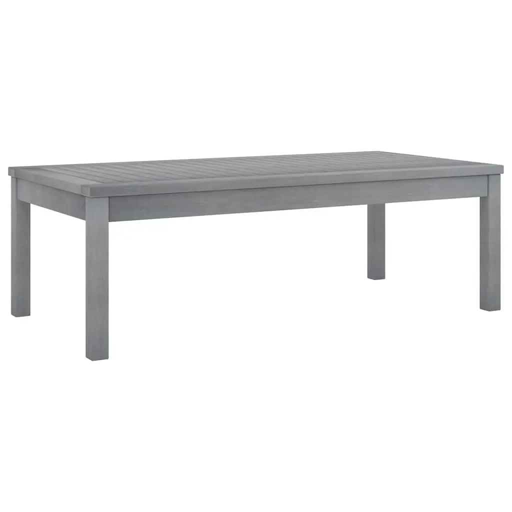 Garden Lounge Set Solid Acacia Wood 4 Piece Outdoor Furniture Grey