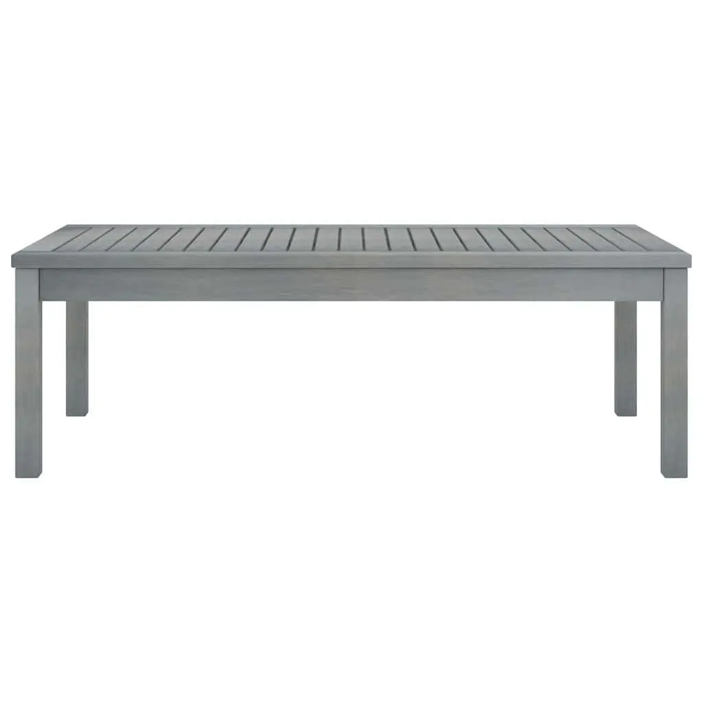 Garden Lounge Set Solid Acacia Wood 4 Piece Outdoor Furniture Grey