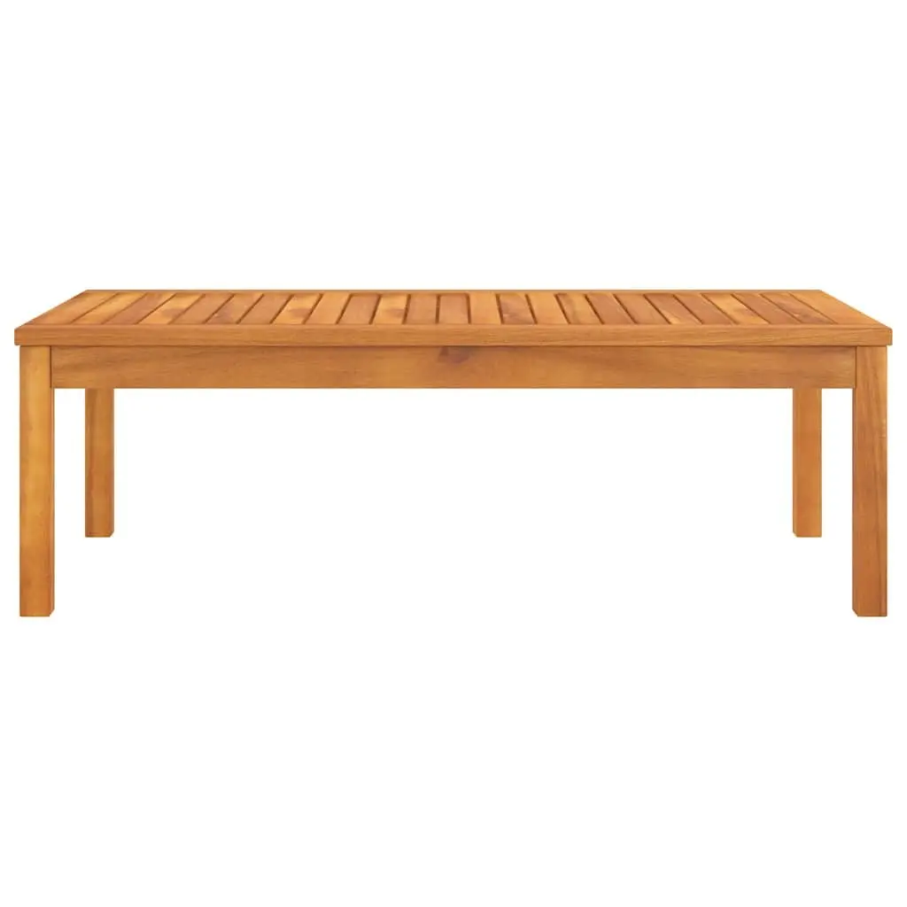 Solid Wood Outdoor Coffee Table 100x50x33 cm Brown