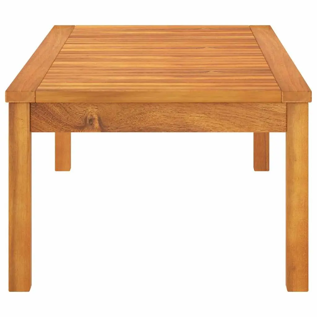 Solid Wood Outdoor Coffee Table 100x50x33 cm Brown