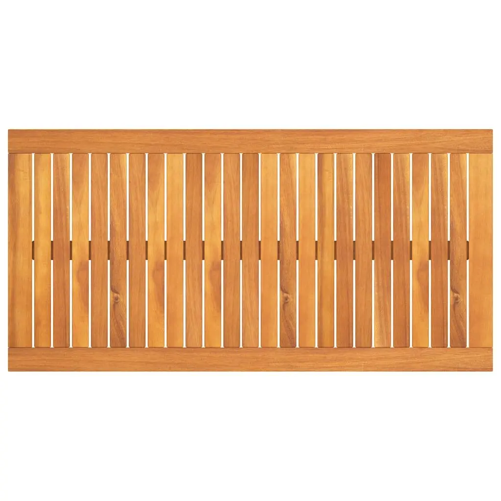 Solid Wood Outdoor Coffee Table 100x50x33 cm Brown