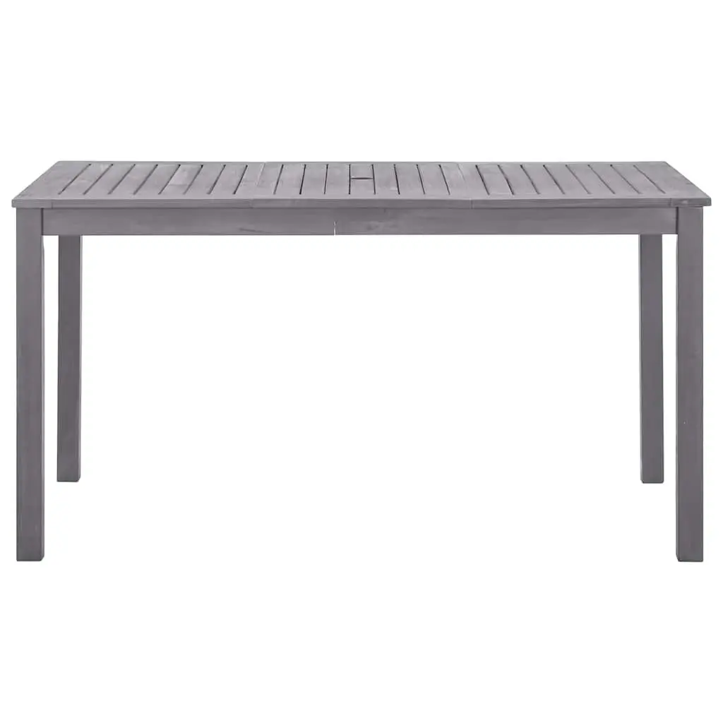 Solid Acacia Wood Garden Dining Table in Grey Wash