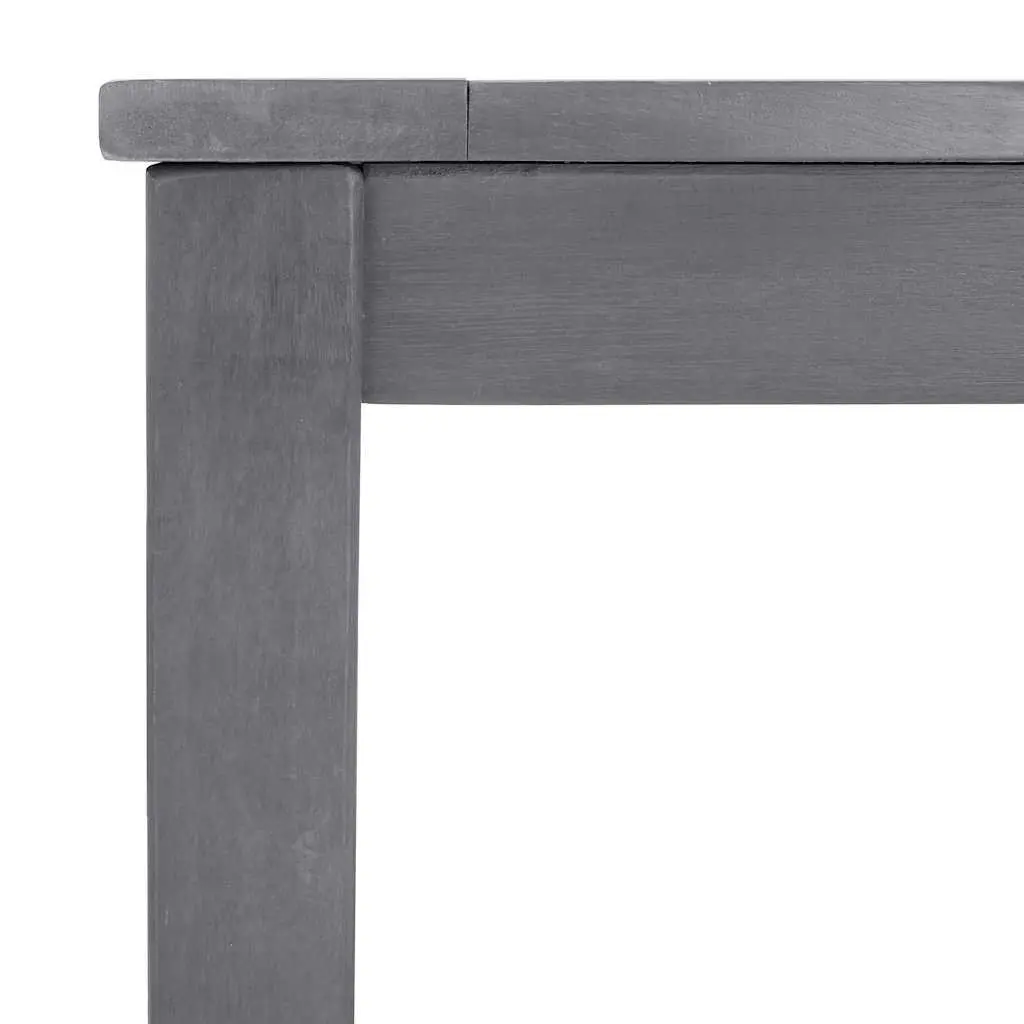 Solid Acacia Wood Garden Dining Table in Grey Wash