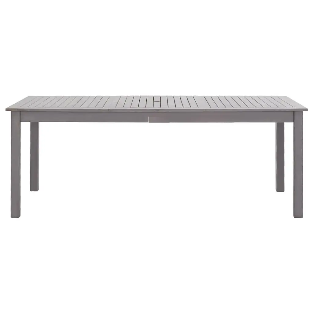 Solid Acacia Wood Garden Table in Grey Wash