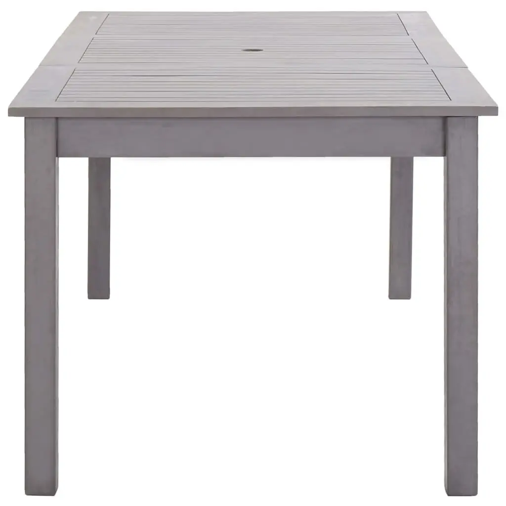 Solid Acacia Wood Garden Table in Grey Wash