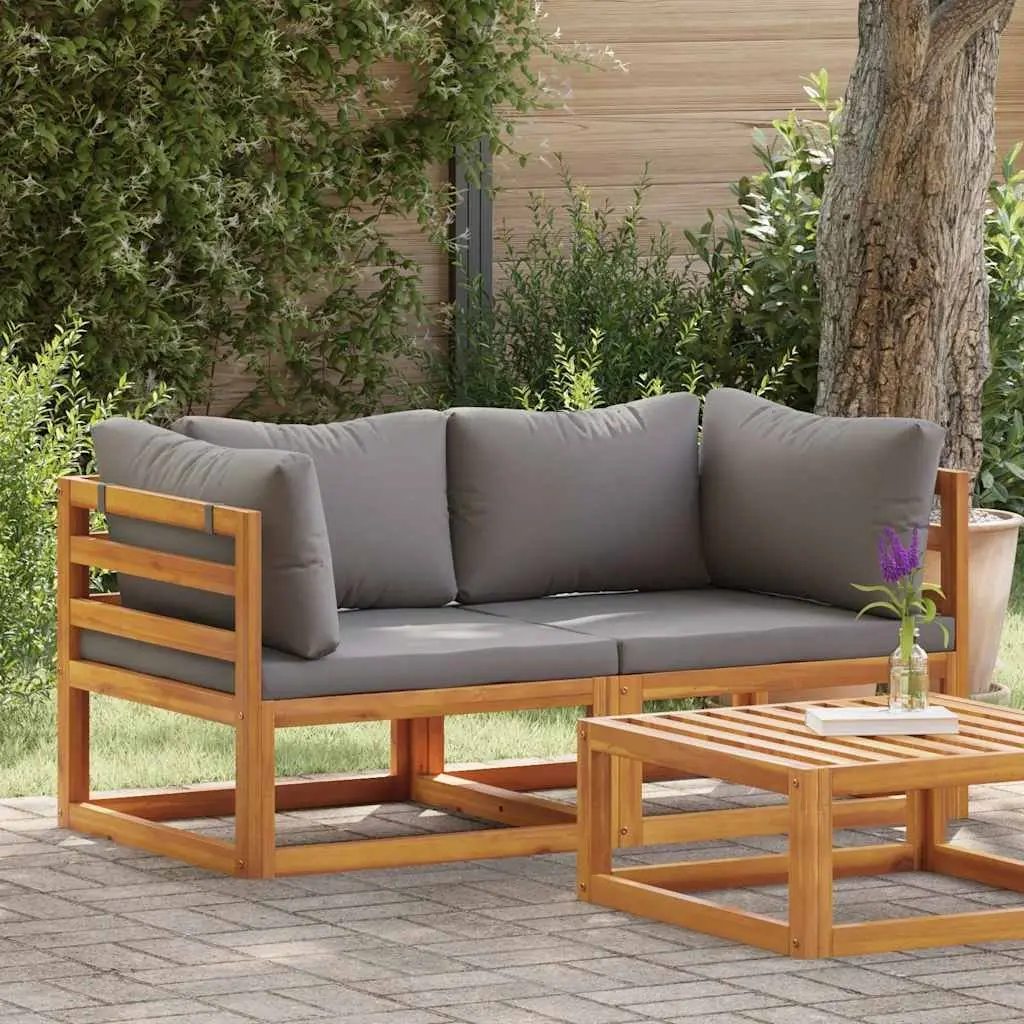 Outdoor Sectional Sofa Corner Lounge Set Grey
