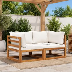 Premium 2-Piece Outdoor Sectional Sofa Set with Cushions