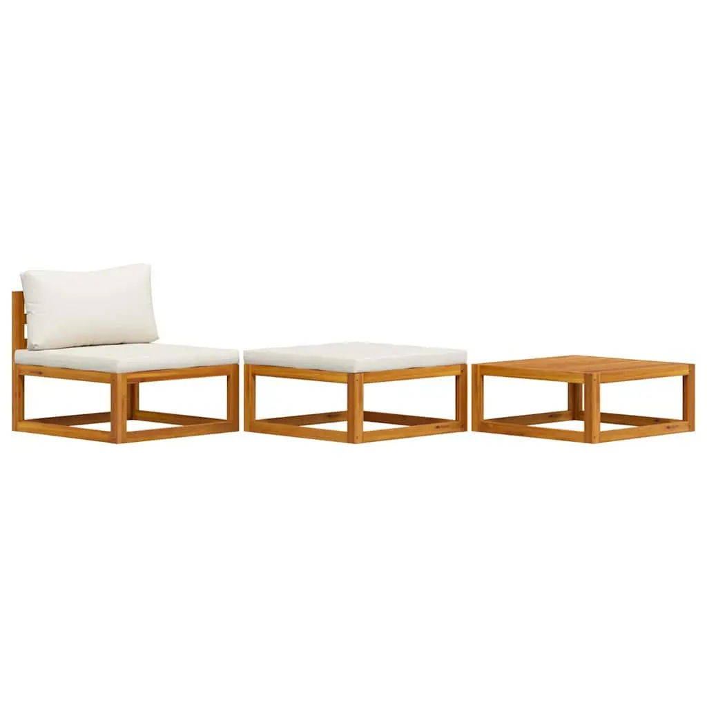 3-Piece Outdoor Sectional Sofa Set with Coffee Table