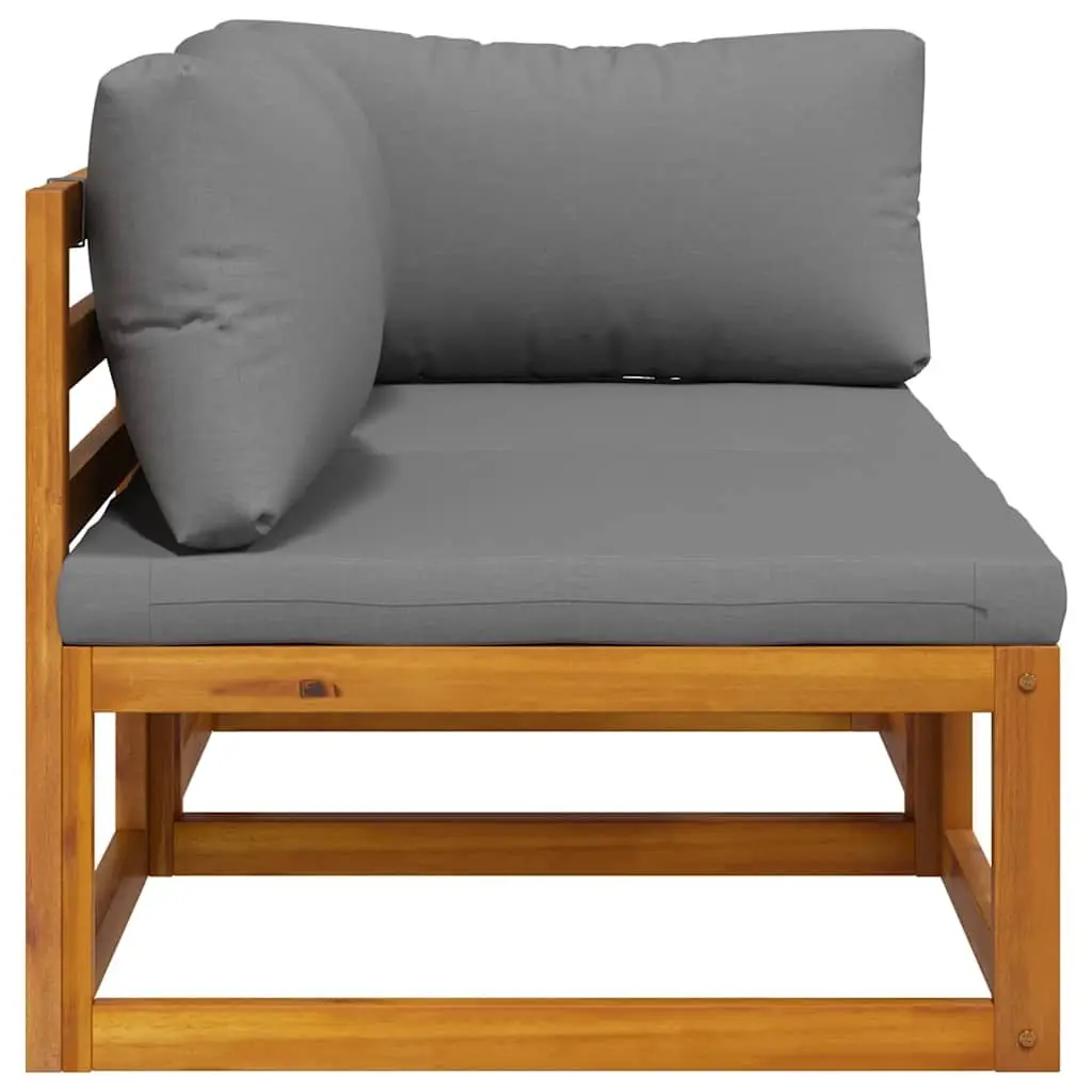 2 Piece Outdoor Sectional Sofa Set in Grey