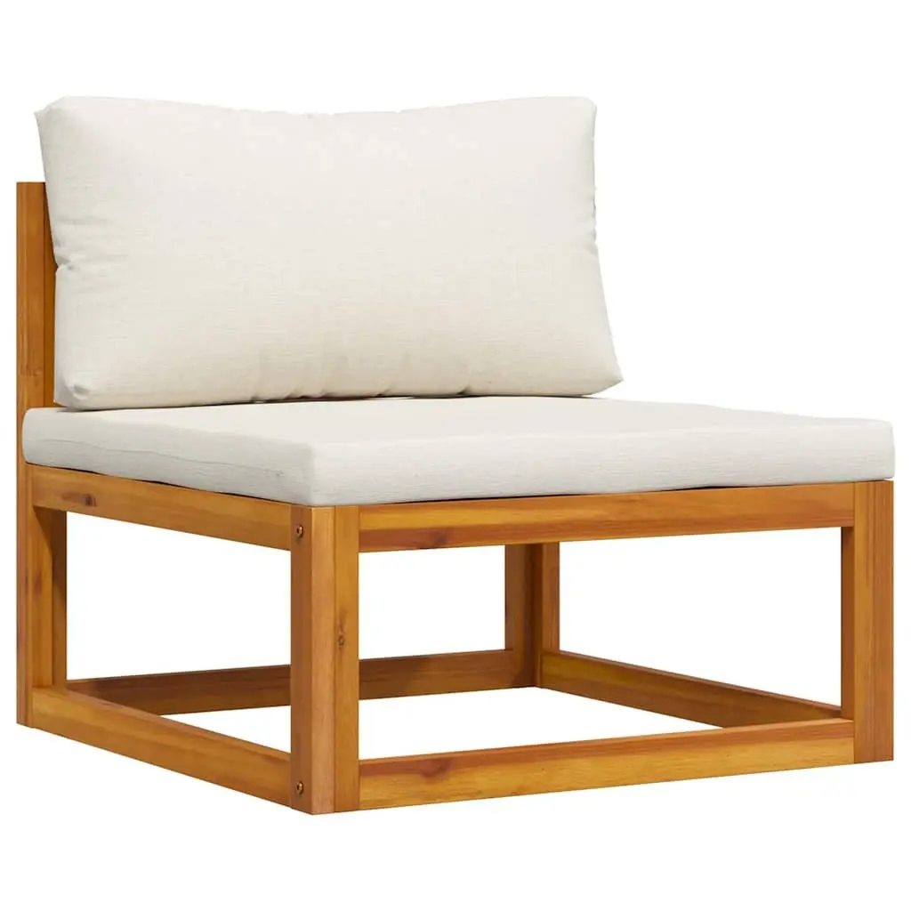 Outdoor Sectional Middle Sofa with Padded Cushions