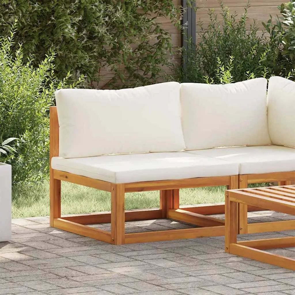 Outdoor Sectional Middle Sofa with Padded Cushions