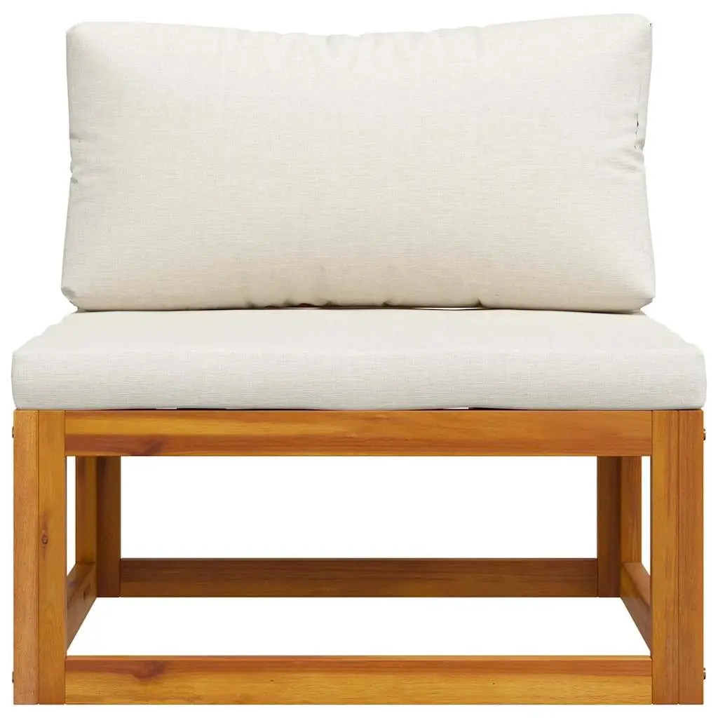 Outdoor Sectional Middle Sofa with Padded Cushions