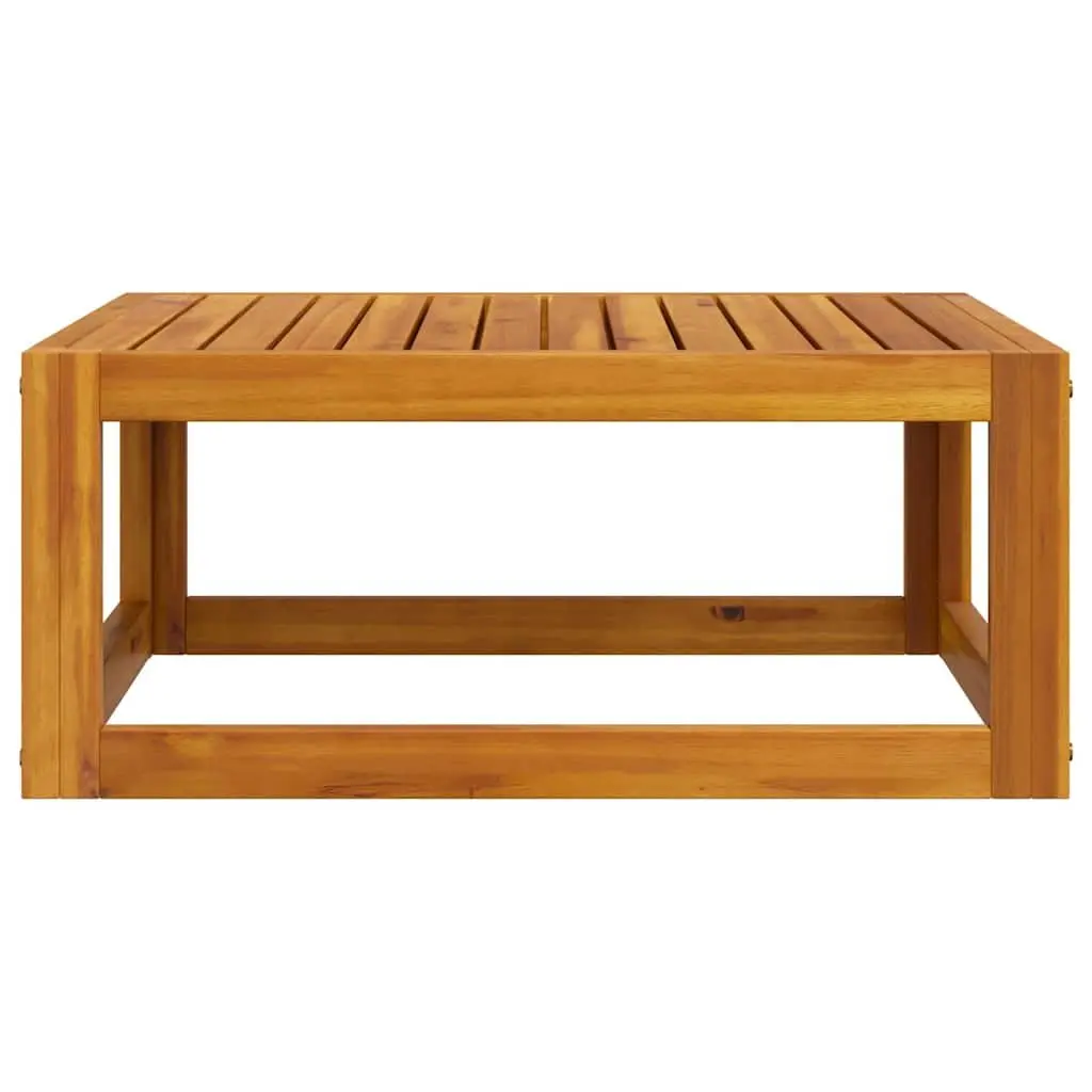 Outdoor Coffee Table Solid Acacia Wood 68x68x29 cm Brown Slatted