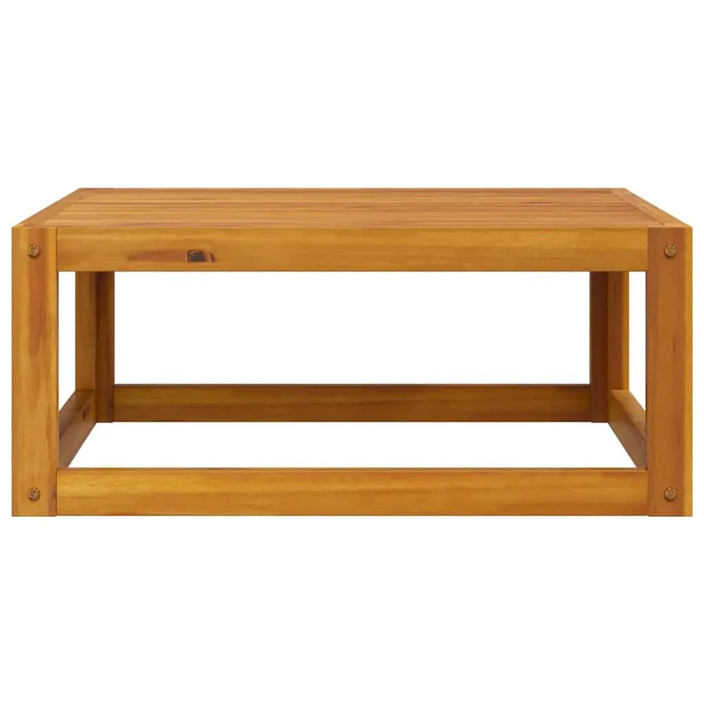 Outdoor Coffee Table Solid Acacia Wood 68x68x29 cm Brown Slatted