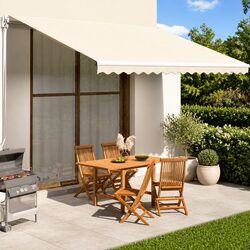 Cream Awning Replacement Fabric 4.5x3.5m for Durability