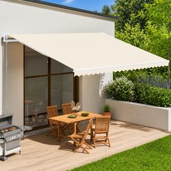 Premium Awning Replacement Fabric Cream 5x3.5 m