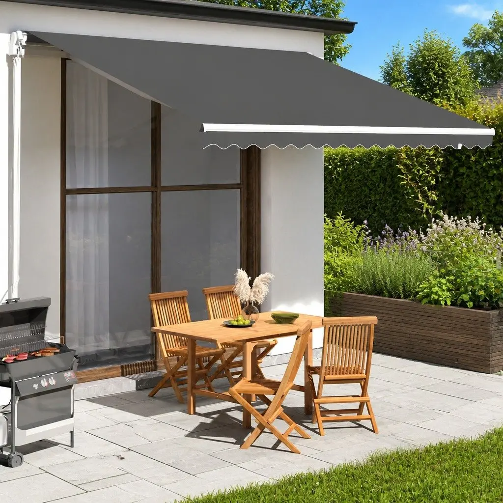 Awning Replacement Fabric Anthracite 4x3.5m