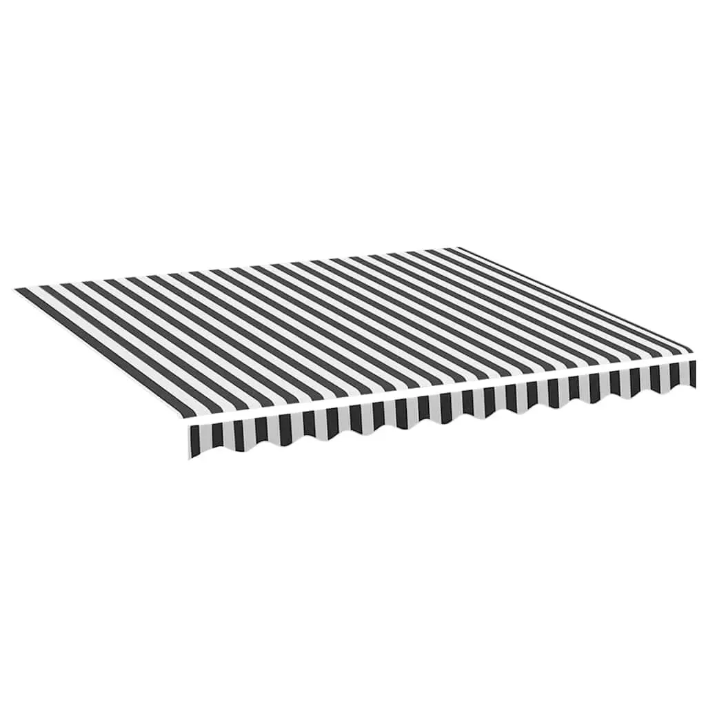 Anthracite White Awning Replacement Fabric 3x2.5m