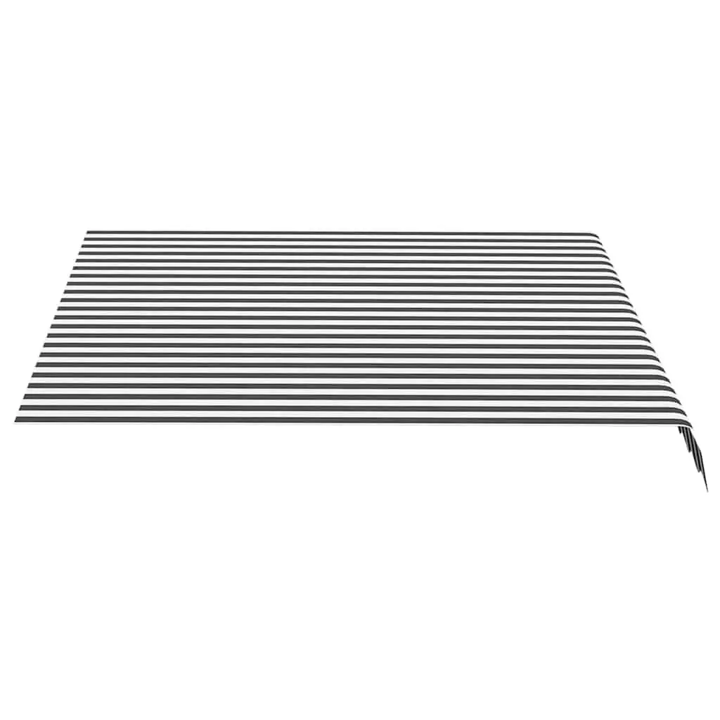Anthracite White Awning Replacement Fabric 3x2.5m