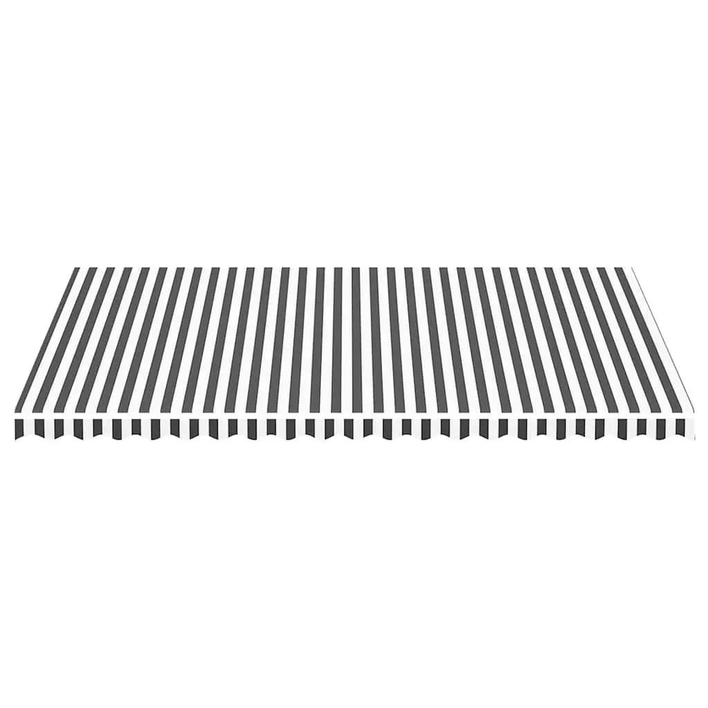 Awning Replacement Fabric Anthracite White 5x3m