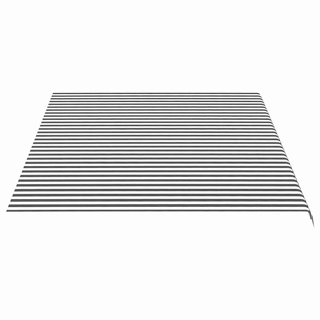 Anthracite White Awning Replacement Fabric 5x3.5m