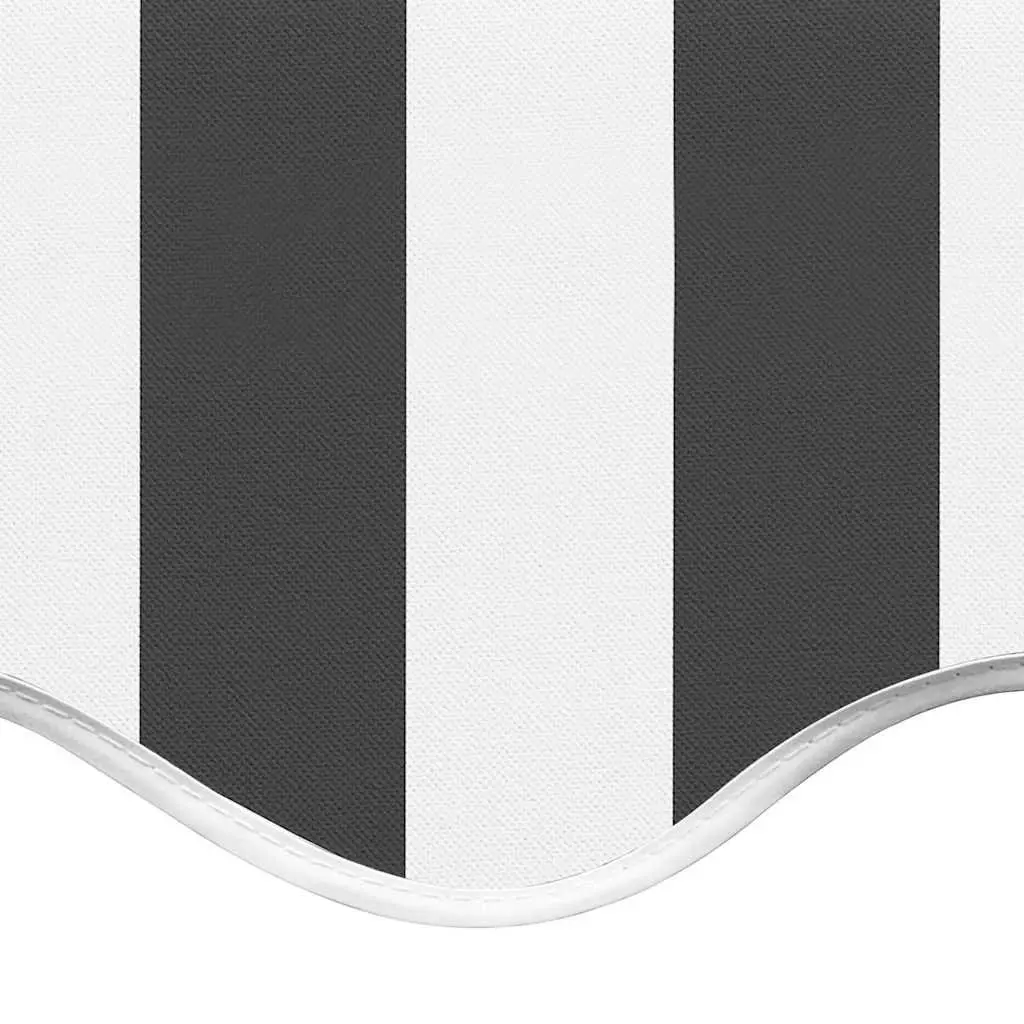 Anthracite White Awning Replacement Fabric 5x3.5m