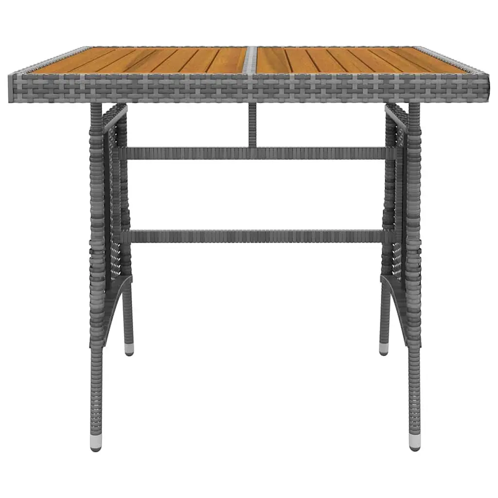 5 Piece Outdoor Dining Set with Grey Chairs