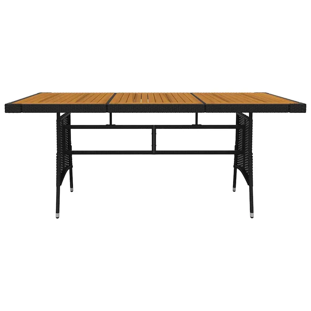 9-Piece Outdoor Dining Set in Black
