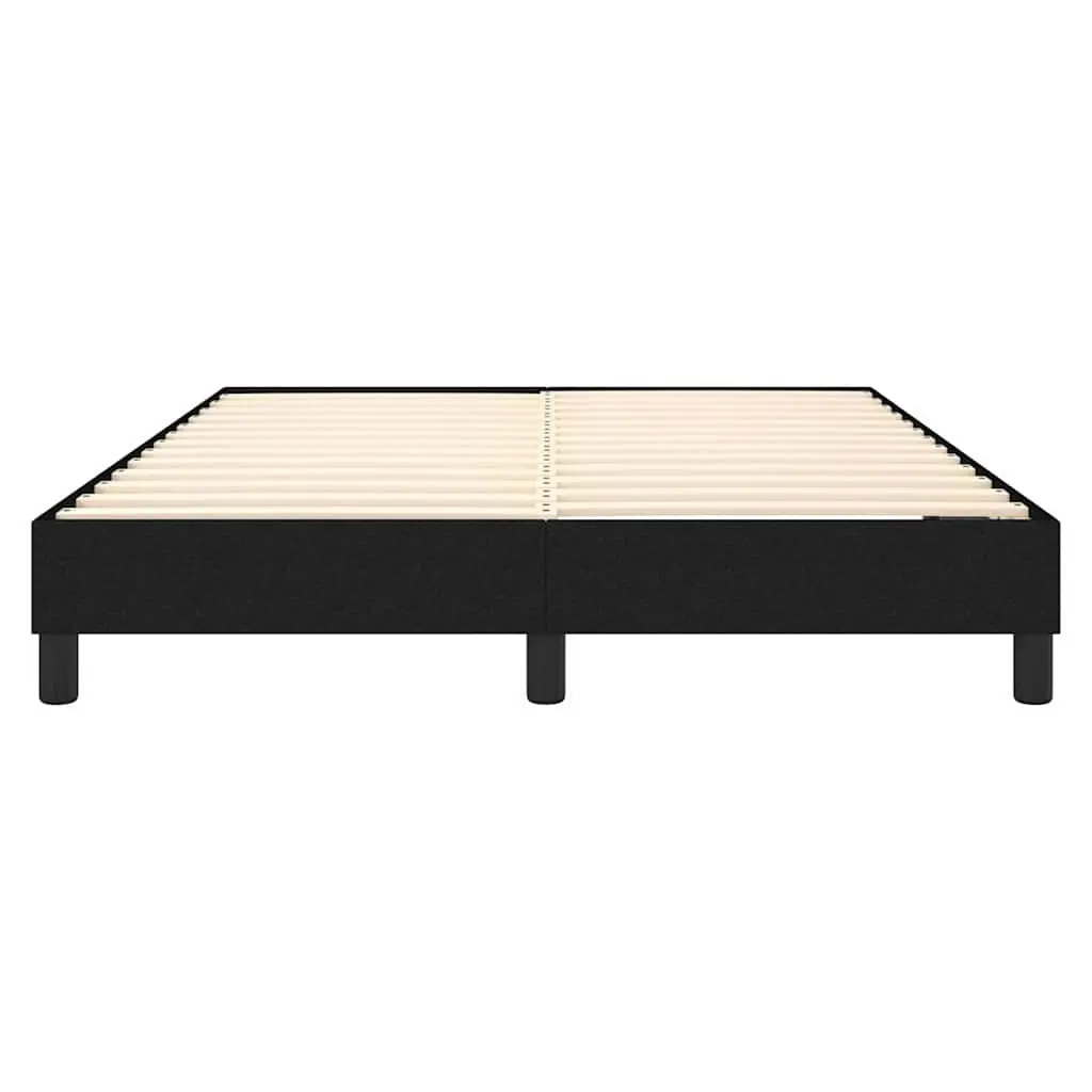 Black Fabric Queen Box Spring Bed Frame