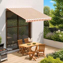 High-Quality Replacement Awning Fabric Yellow Orange 3x2.5m