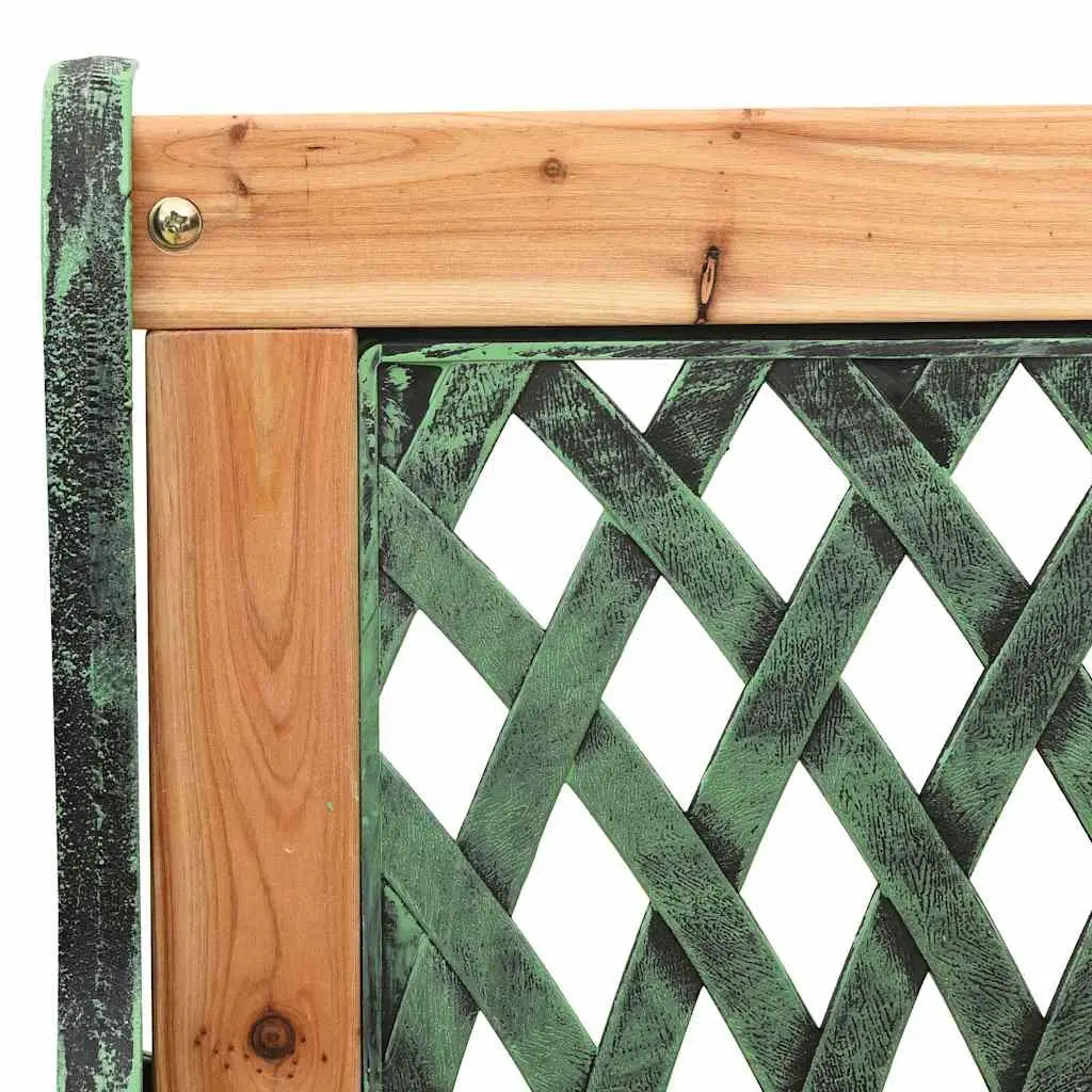 Garden Bench 122cm with Cast Iron and Wood