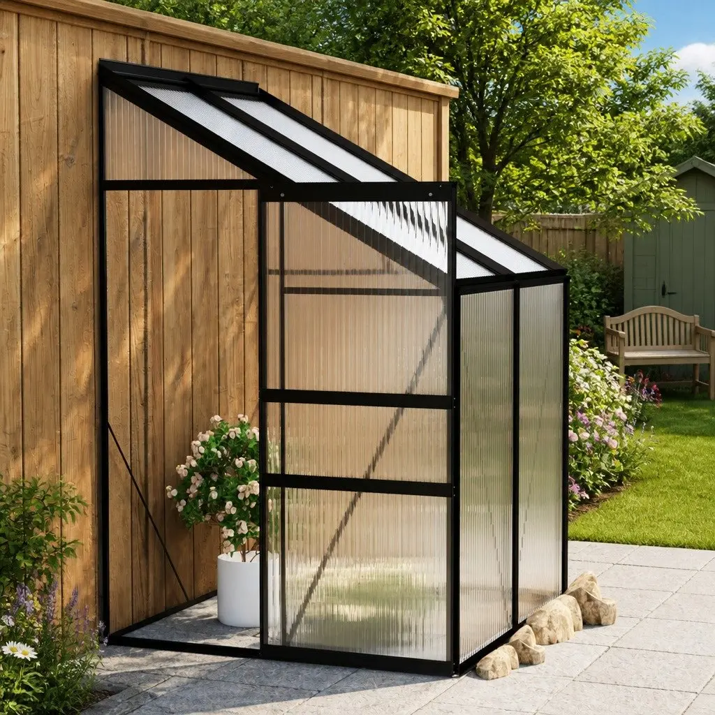 Anthracite Aluminium Frame Greenhouse for Plants