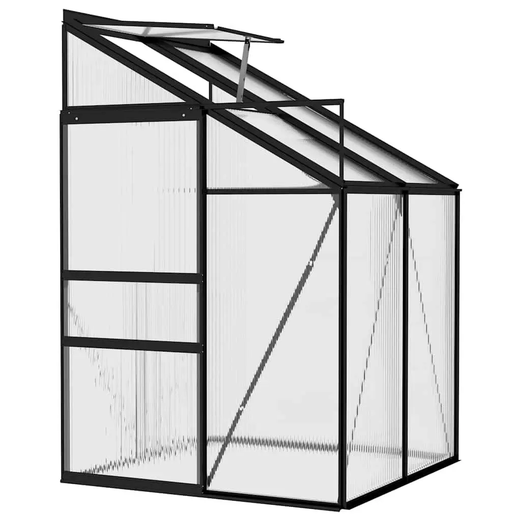 Anthracite Aluminium Frame Greenhouse for Plants