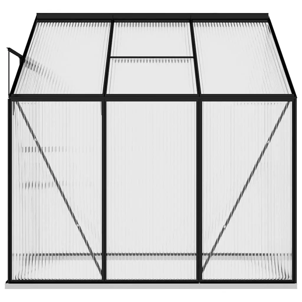 Anthracite Greenhouse with Aluminium Frame and PC Panels