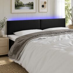 200cm Black Faux Leather LED Headboard for Modern Beds