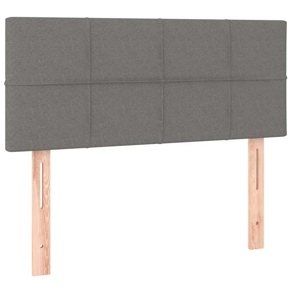 Adjustable Height LED Headboard in Grey Fabric 100cm