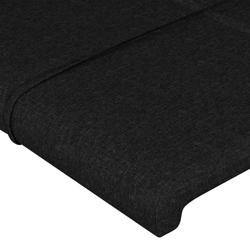 Black LED Headboard with Adjustable Height 160cm