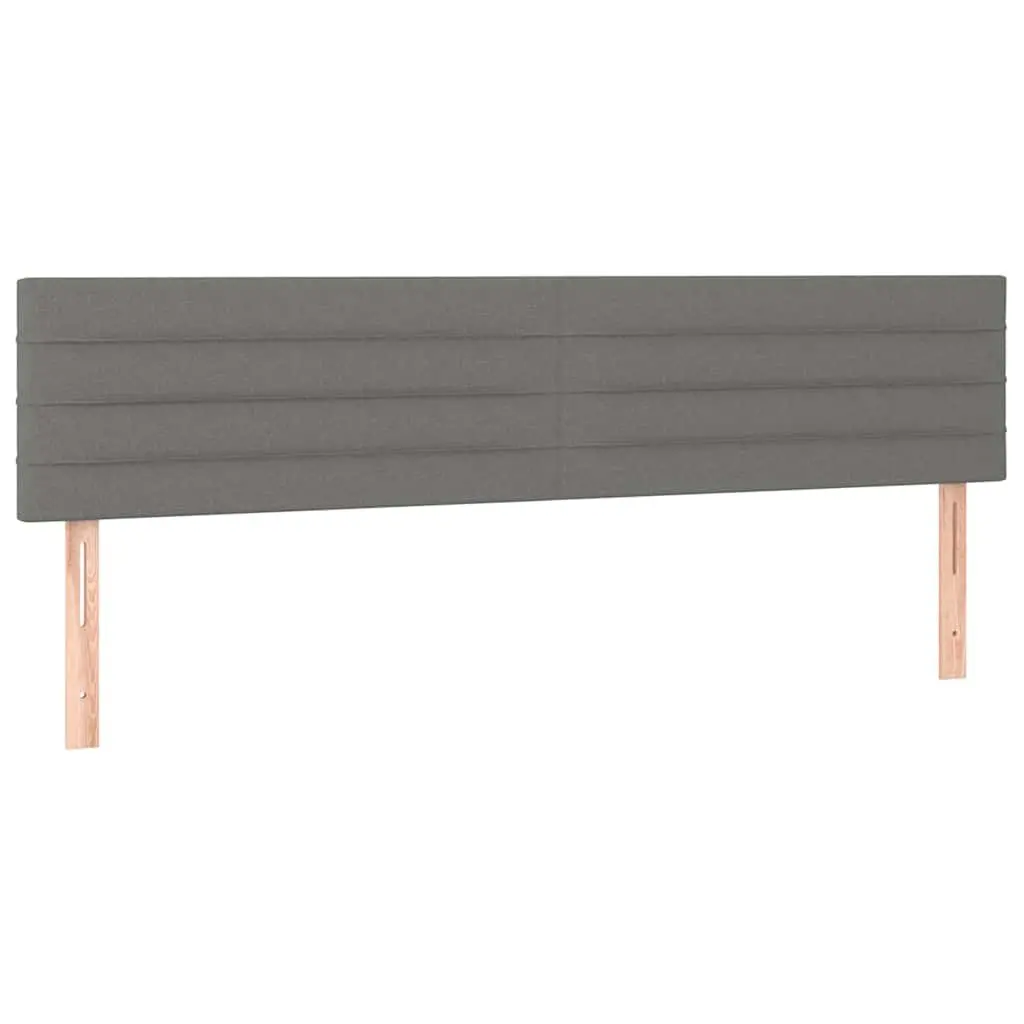 Adjustable Height LED Headboard 160cm in Dark Grey