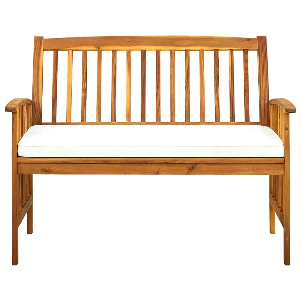 119cm Acacia Garden Bench with Cushion