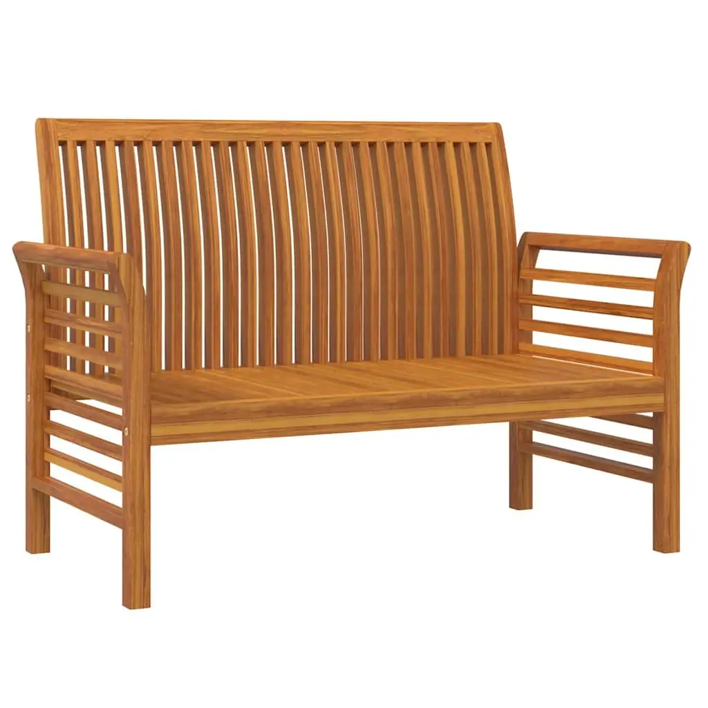 Solid Wood 2-Piece Garden Lounge Set with Cushions