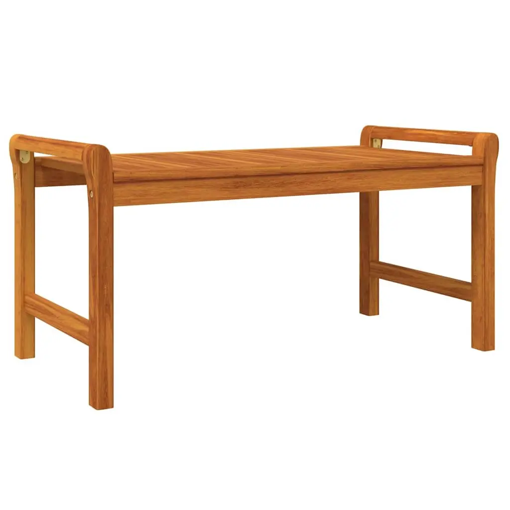 Outdoor 2-Piece Lounge Set with Cushions, Solid Wood