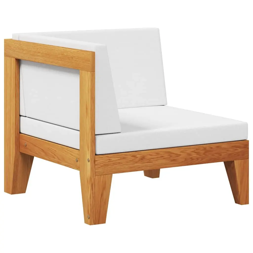 Outdoor Sectional Corner Sofa with White Cushions