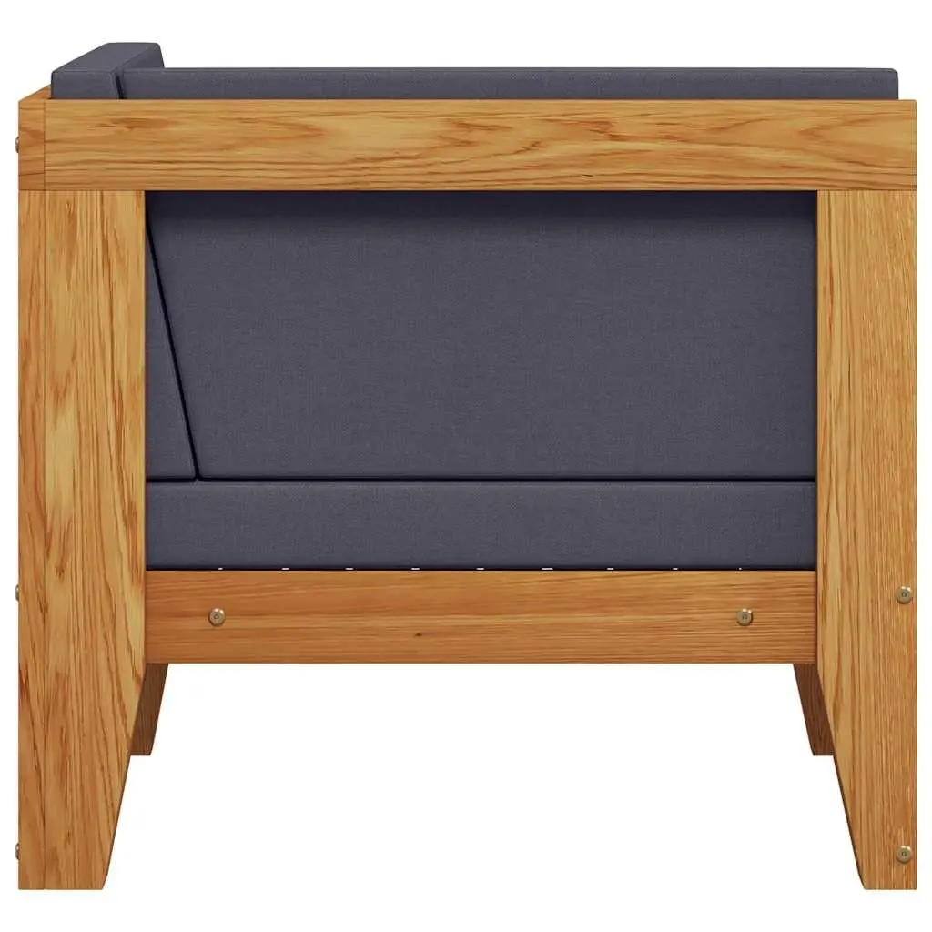 Outdoor Corner Sofa with Grey Cushions for Relaxation