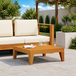 Durable Solid Acacia Wood Garden Table 68.5x68.5x24cm